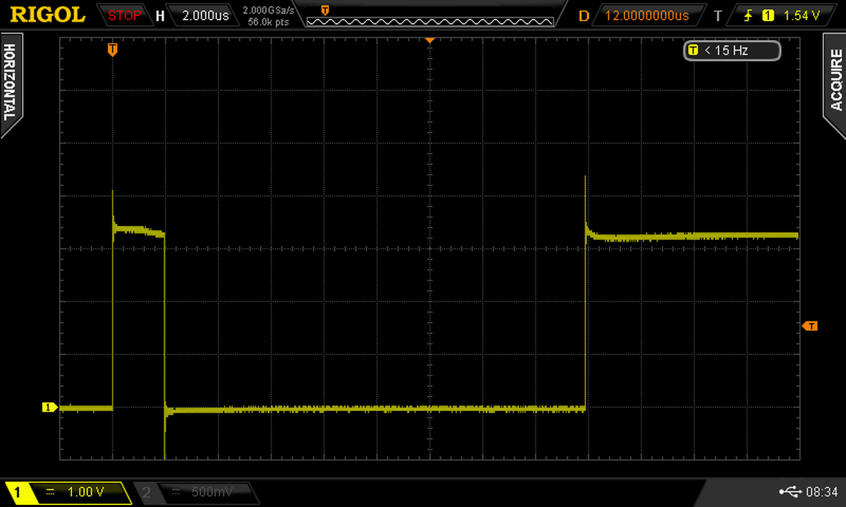 The MC9S08RD32 sync pulse
